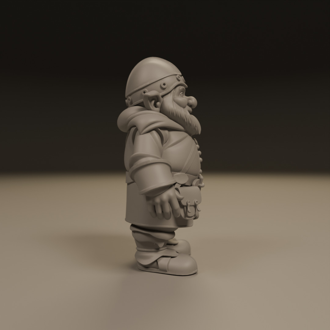 medieval dwarf 3D print model_1