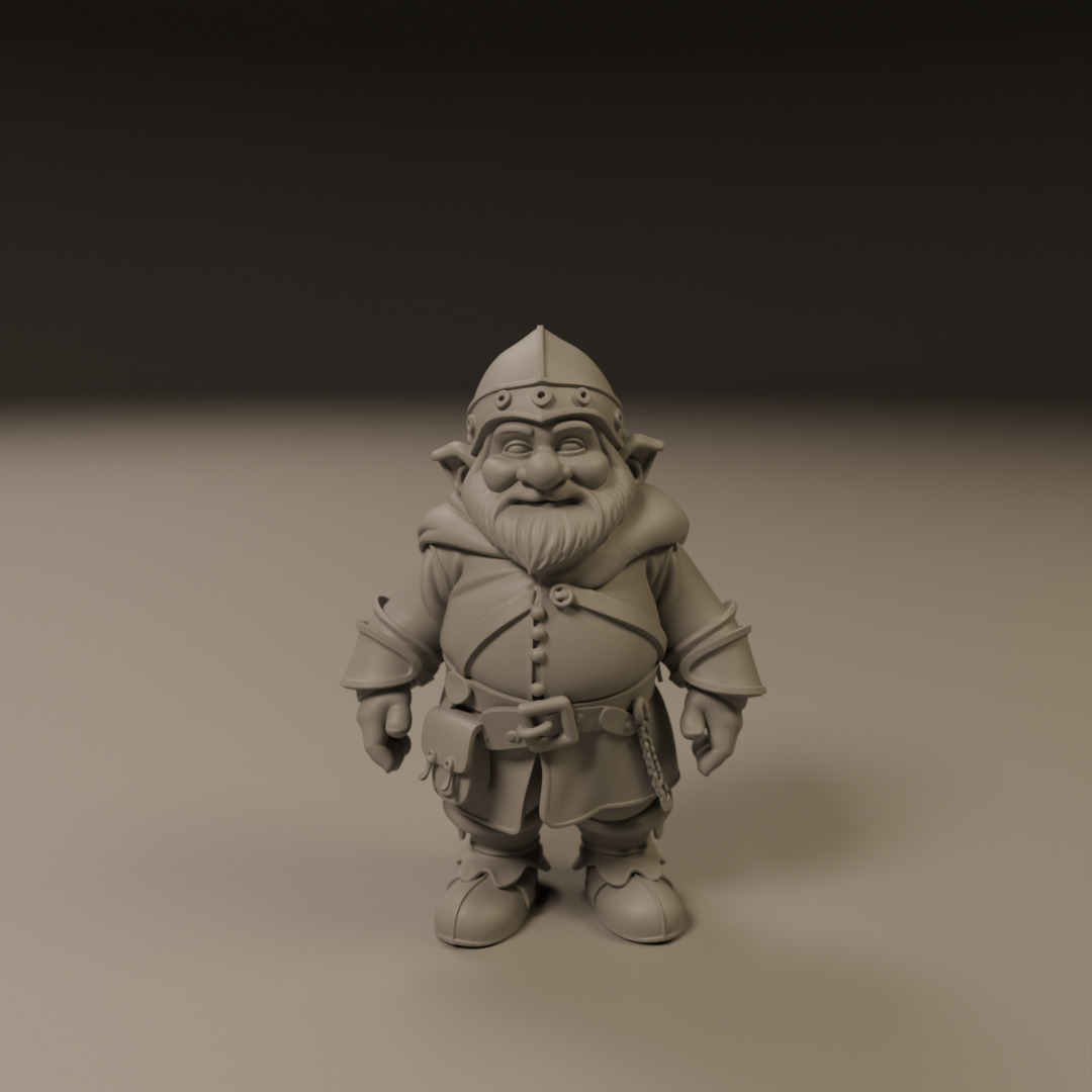 medieval dwarf 3D print model_8