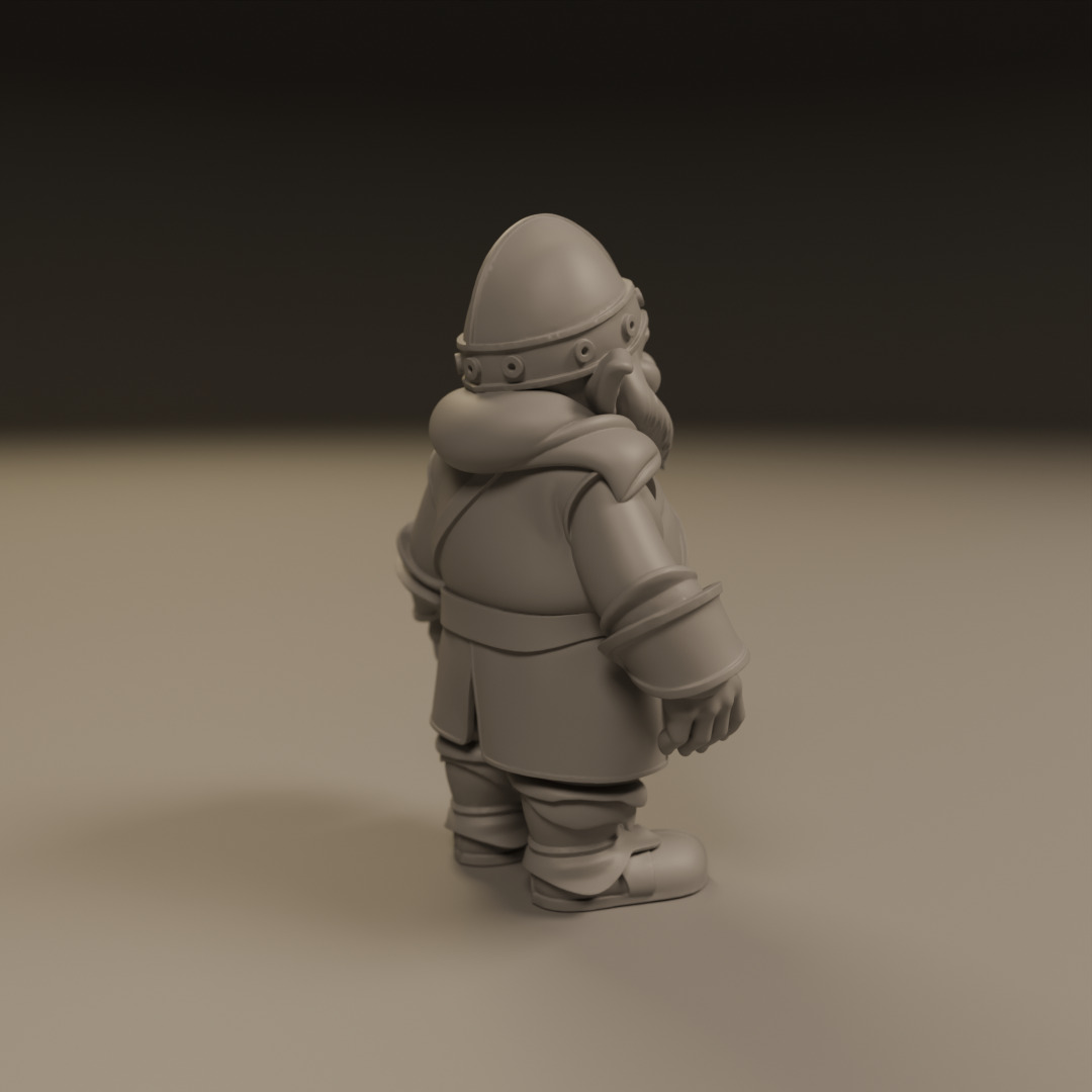 medieval dwarf 3D print model_6