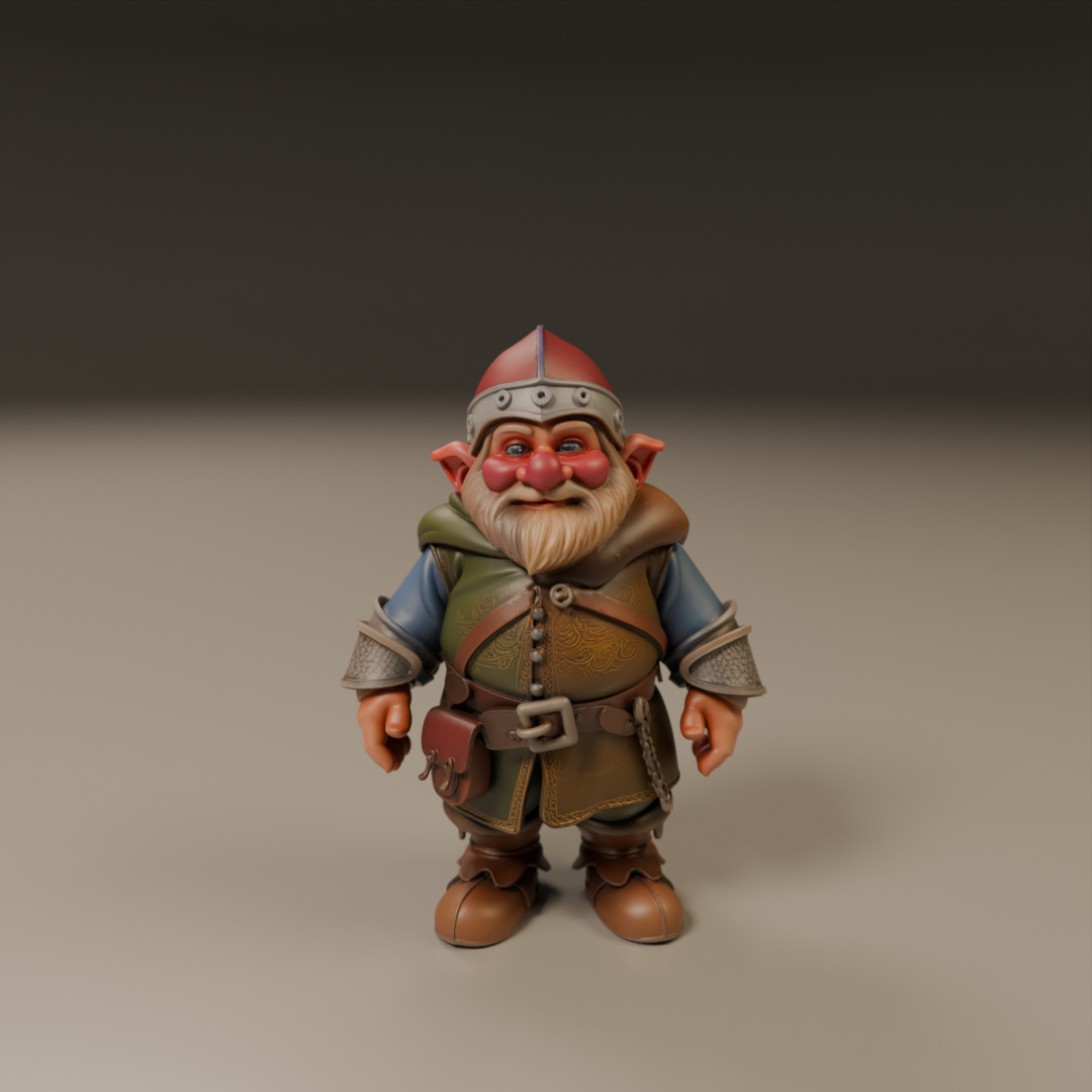 medieval dwarf 3D print model_16