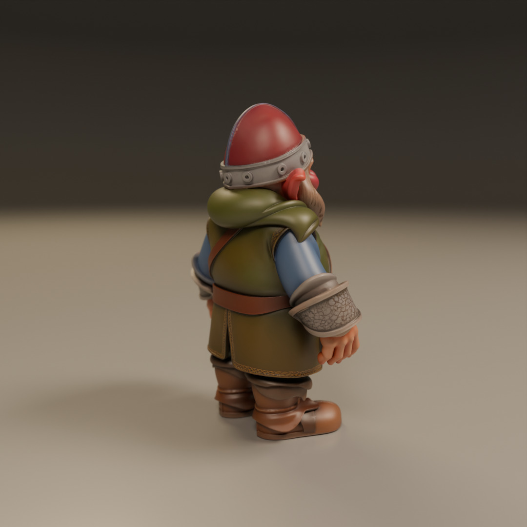 medieval dwarf 3D print model_14