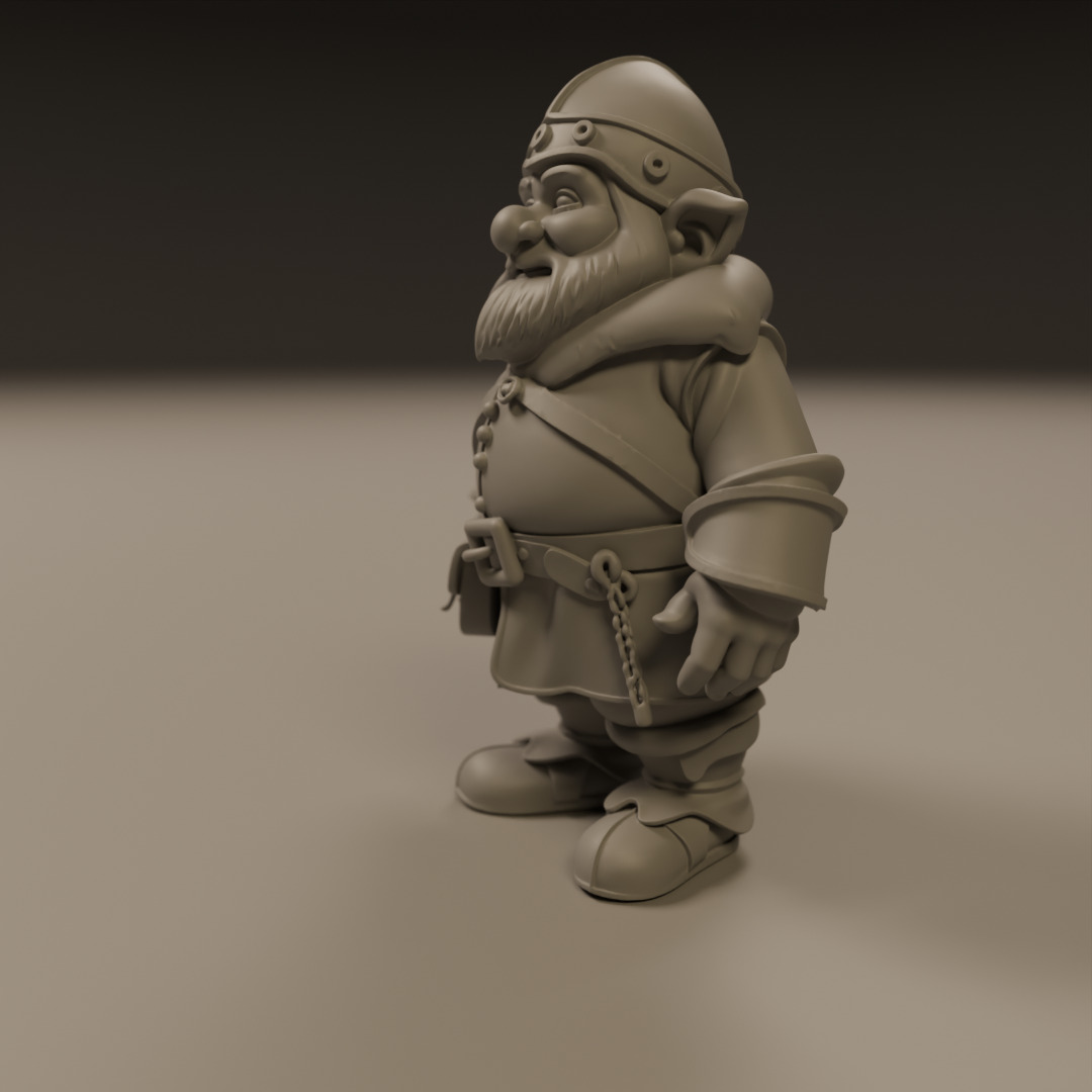 medieval dwarf 3D print model_5