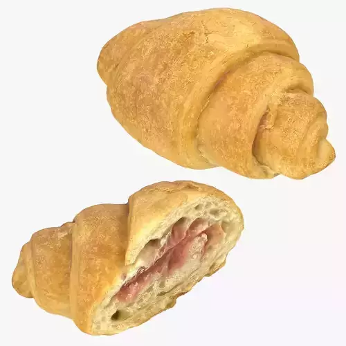 Croissant 3D Model Collection