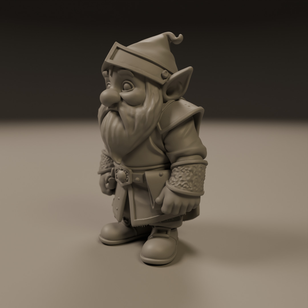 medieval dwarf 3D print model_13