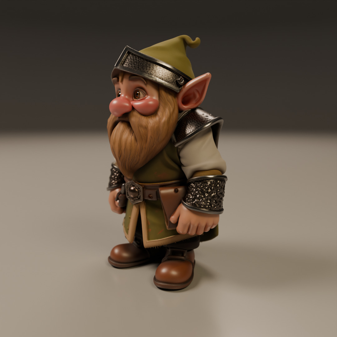 medieval dwarf 3D print model_5