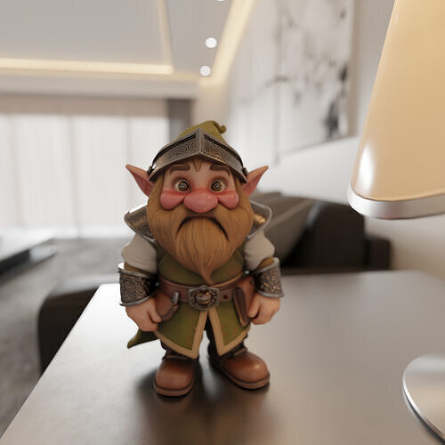 medieval dwarf 3D print model