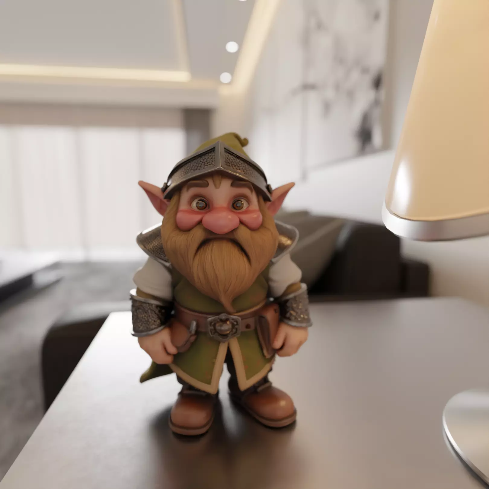 medieval dwarf 3D print model_0