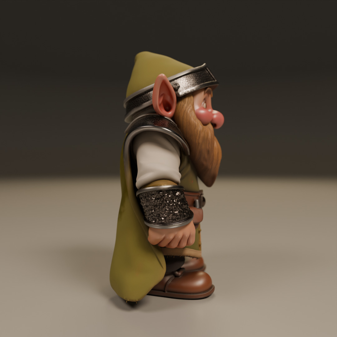 medieval dwarf 3D print model_1