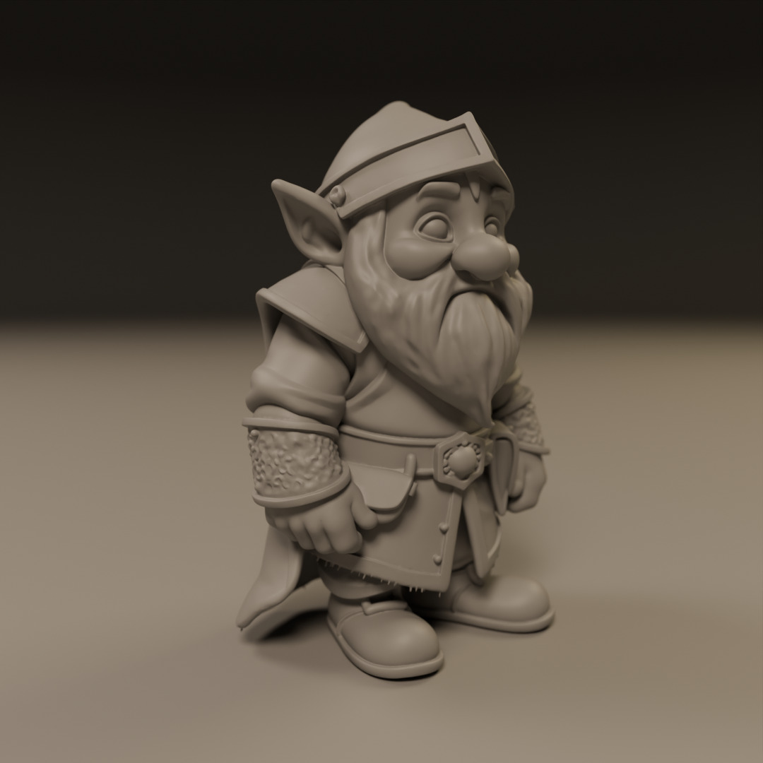 medieval dwarf 3D print model_12