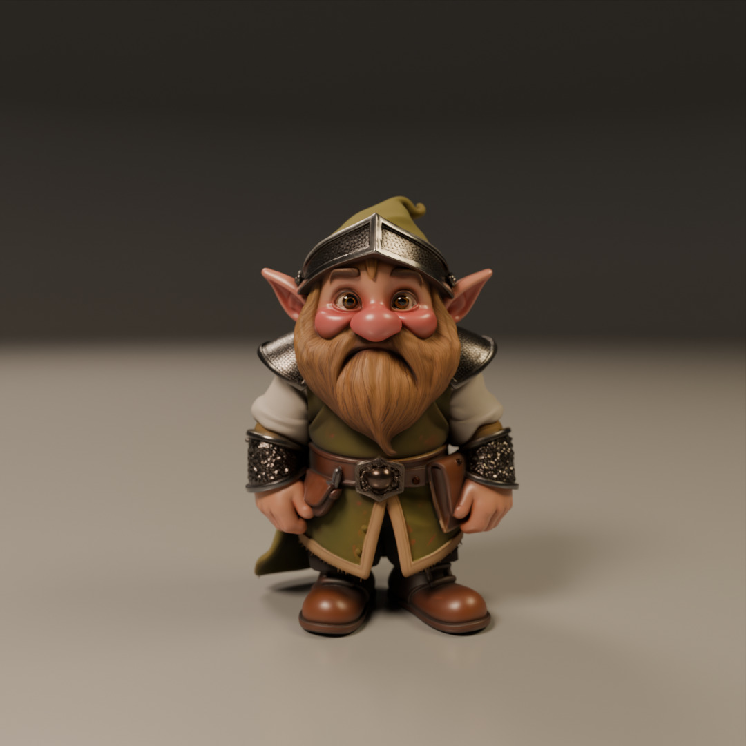 medieval dwarf 3D print model_8