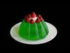 Strawberry Jelly cake Low-poly 3D model_1