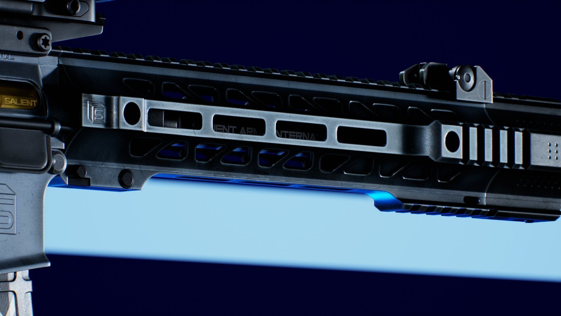 SAI GRY SBR 300 BLK Modular Rifle 3 in 1 Low-poly 3D model_15