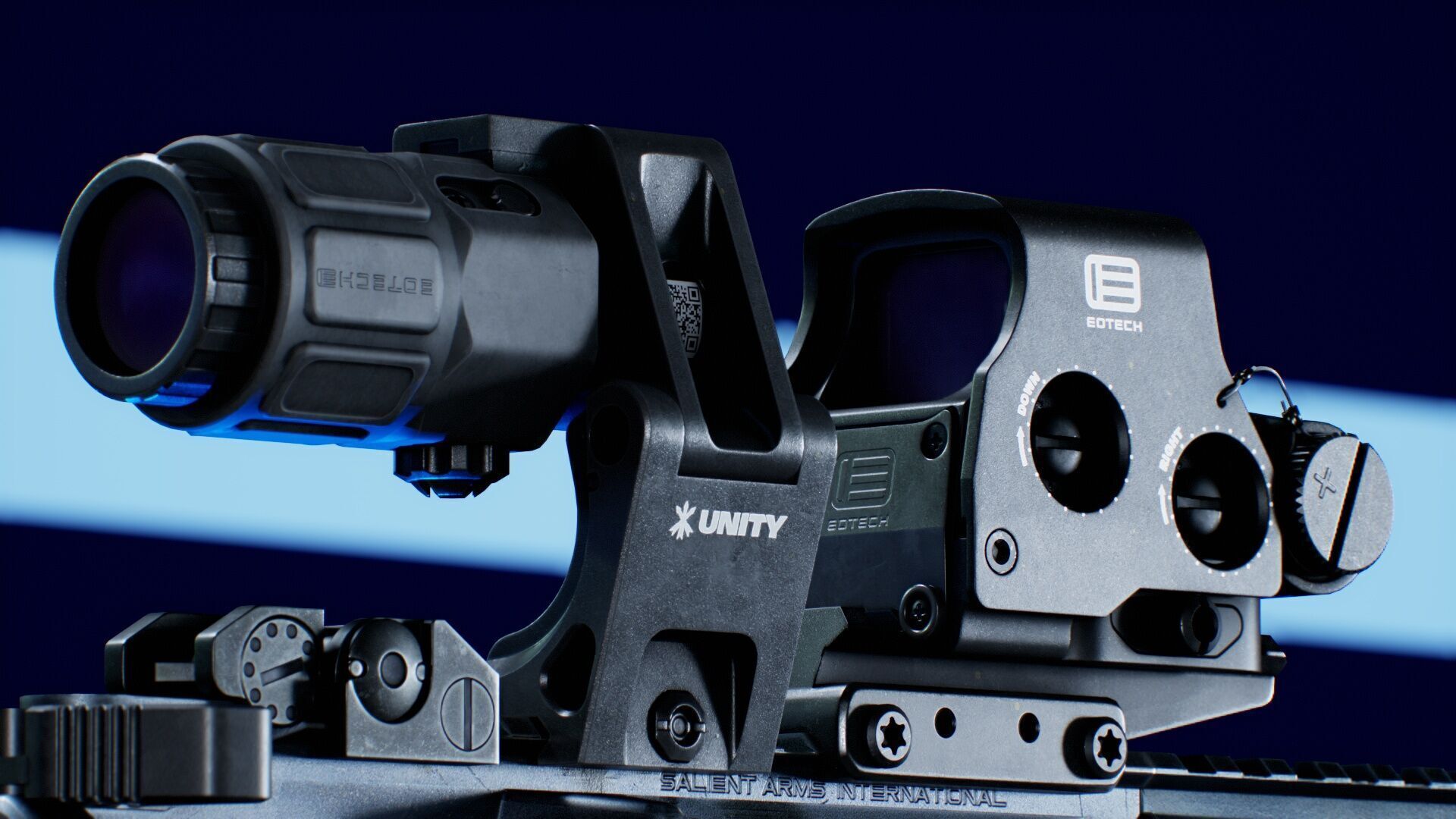 SAI GRY SBR 300 BLK Modular Rifle 3 in 1 Low-poly 3D model_13