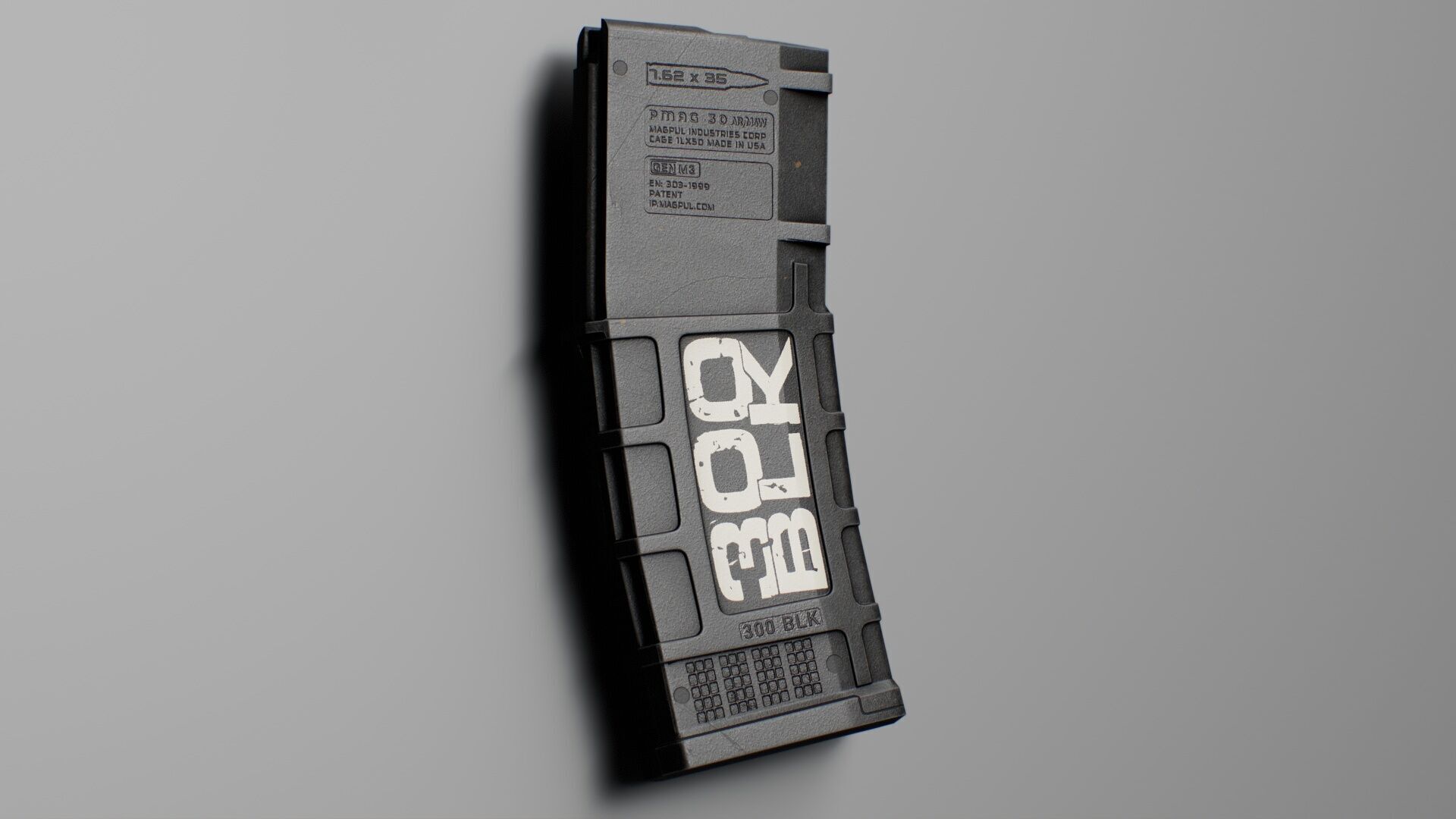 SAI GRY SBR 300 BLK Modular Rifle 3 in 1 Low-poly 3D model_36