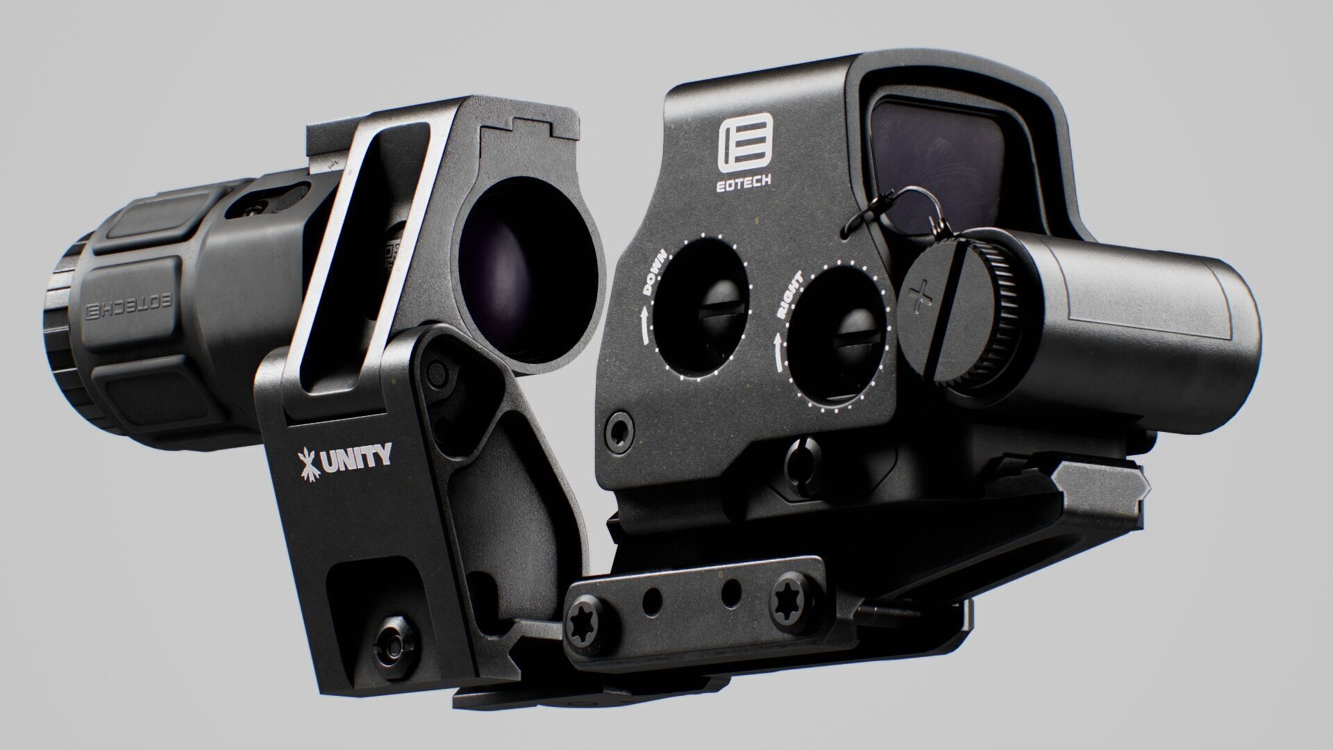 SAI GRY SBR 300 BLK Modular Rifle 3 in 1 Low-poly 3D model_38