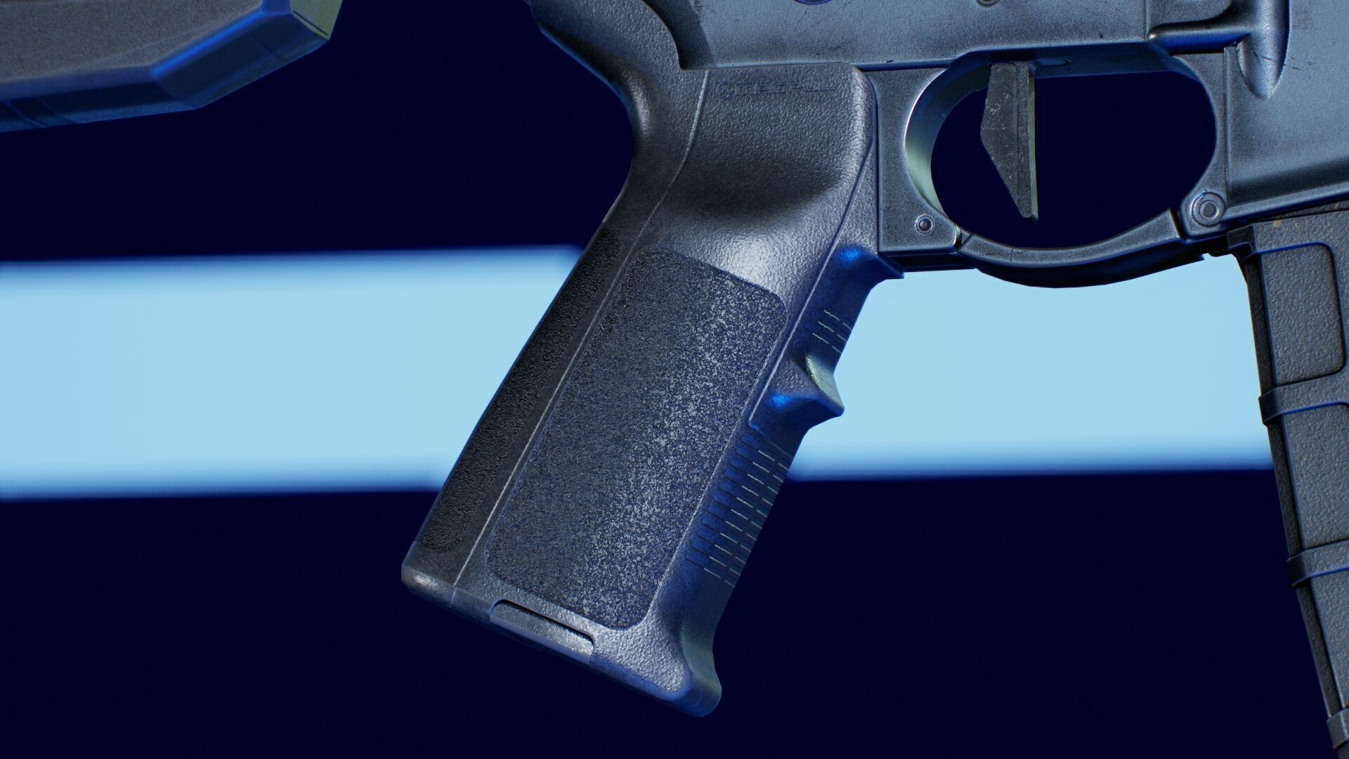 SAI GRY SBR 300 BLK Modular Rifle 3 in 1 Low-poly 3D model_5