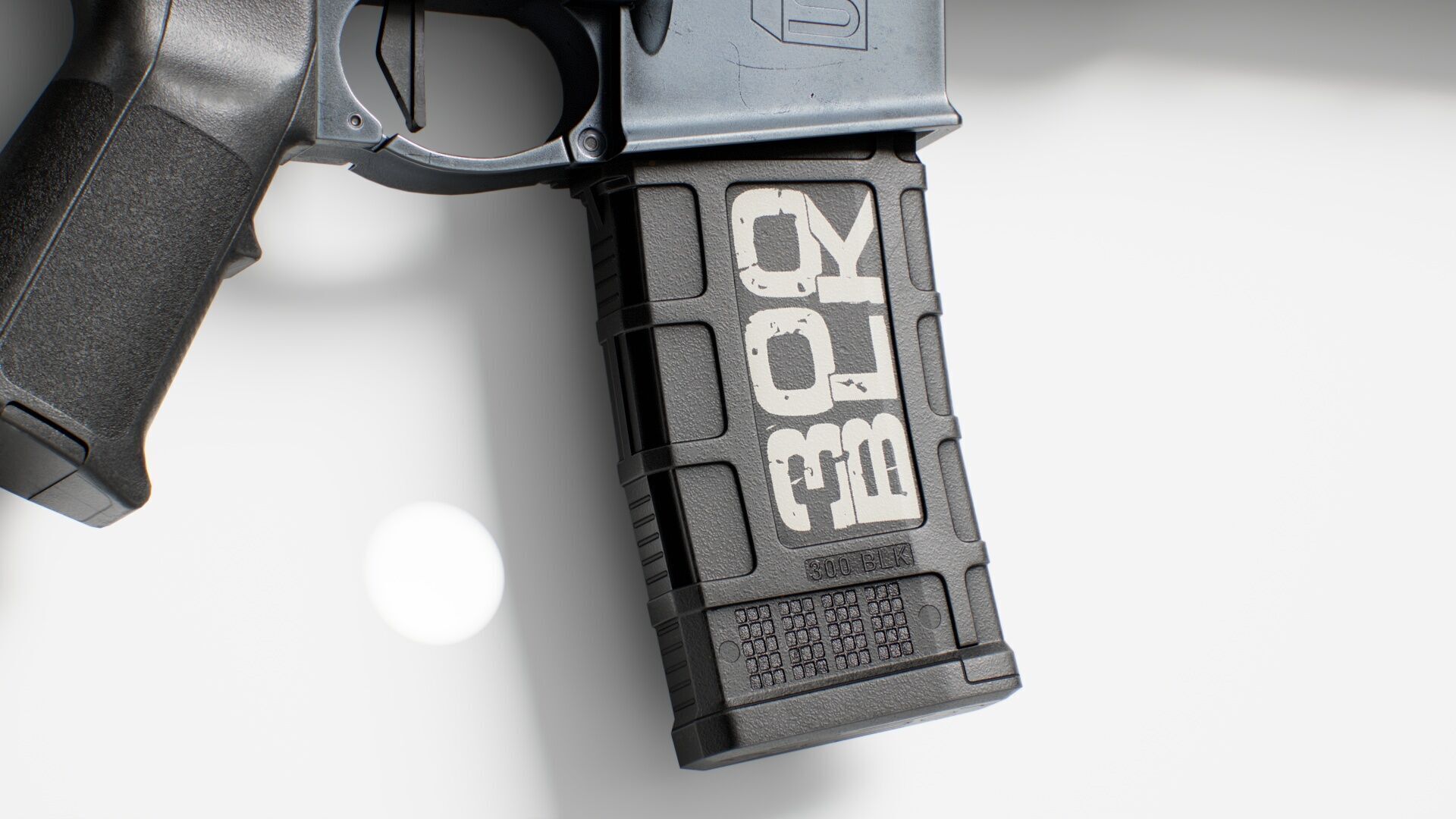 SAI GRY SBR 300 BLK Modular Rifle 3 in 1 Low-poly 3D model_31