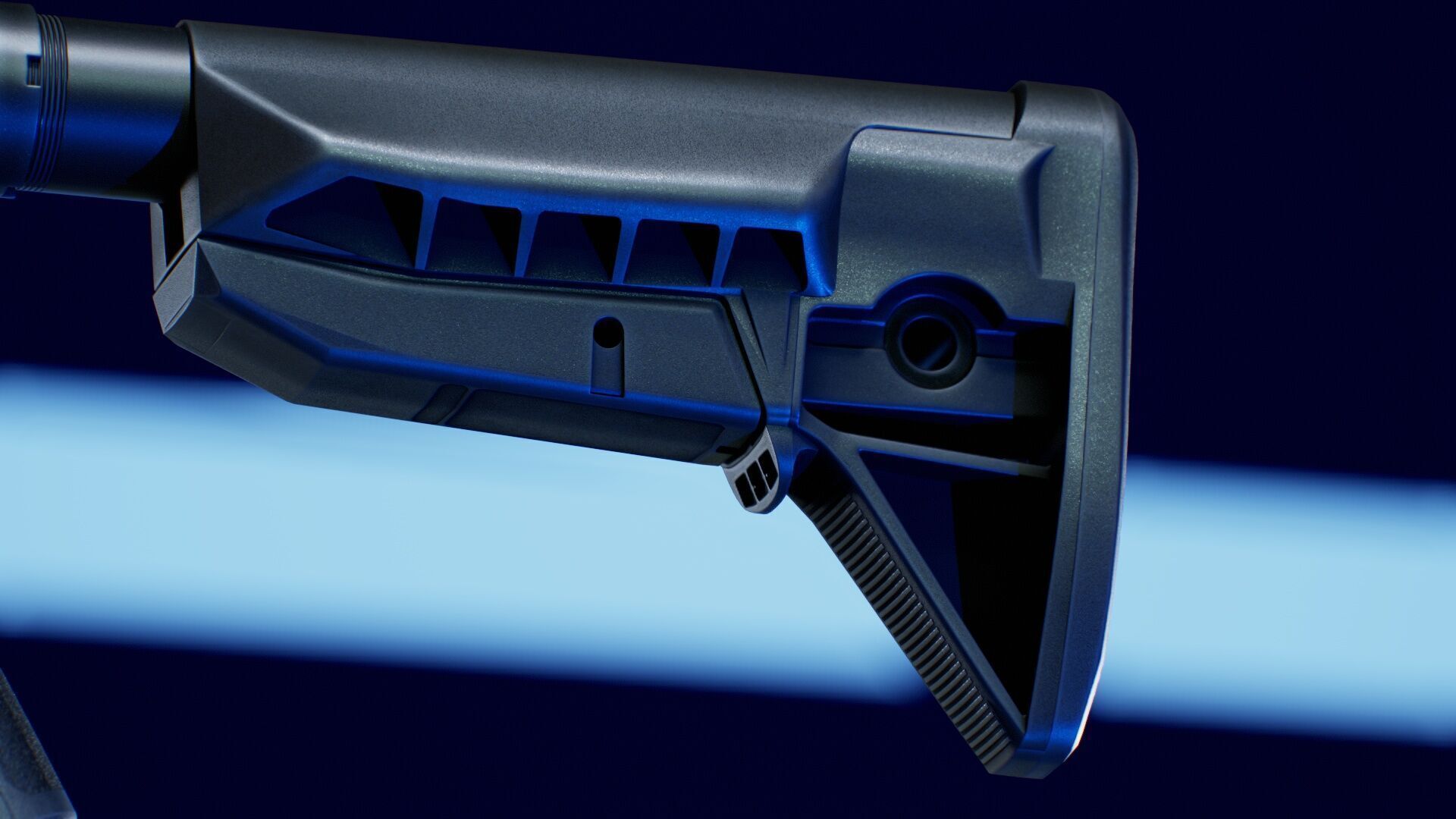 SAI GRY SBR 300 BLK Modular Rifle 3 in 1 Low-poly 3D model_23