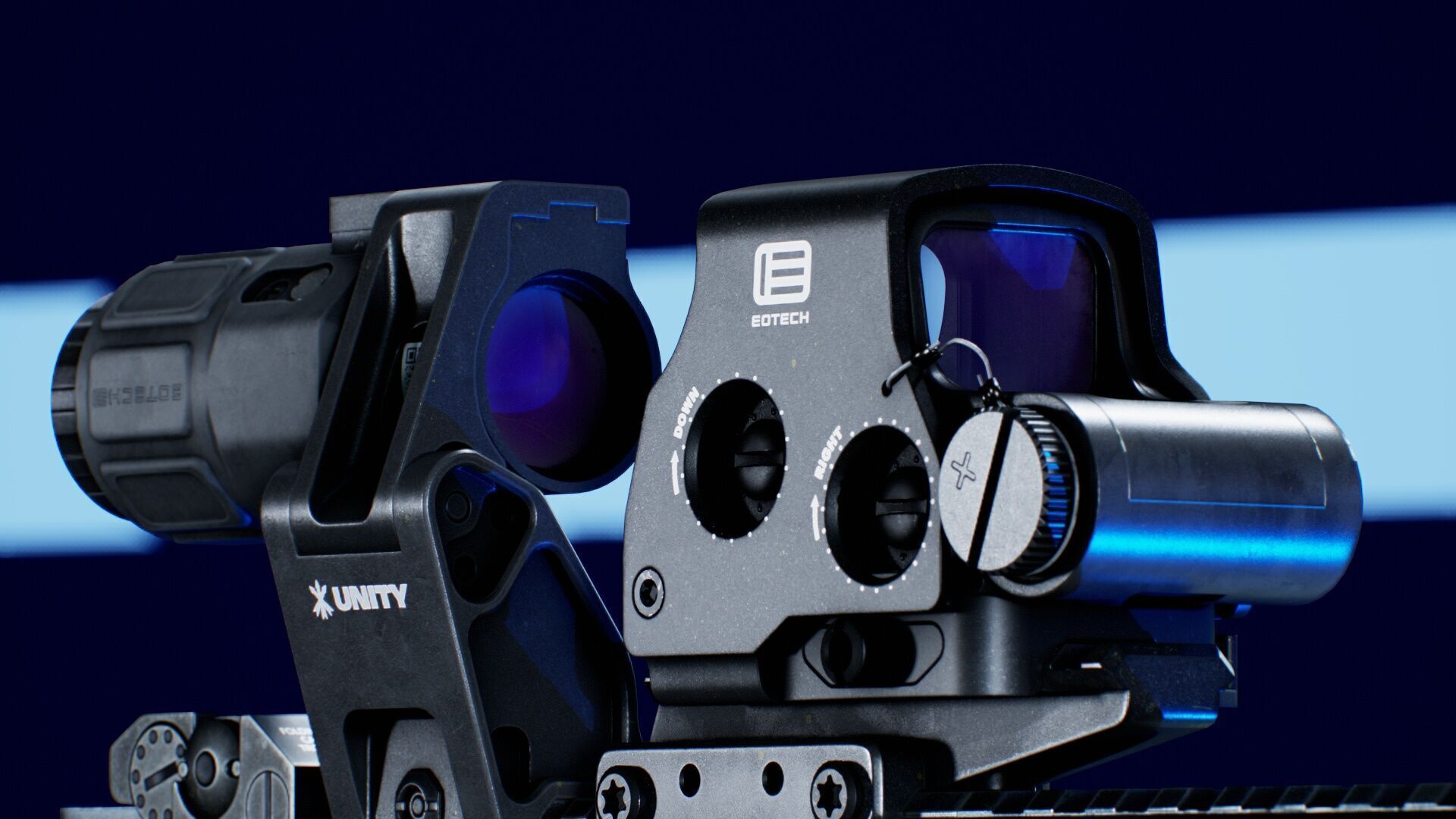 SAI GRY SBR 300 BLK Modular Rifle 3 in 1 Low-poly 3D model_14