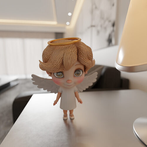 cute angel 3D print model
