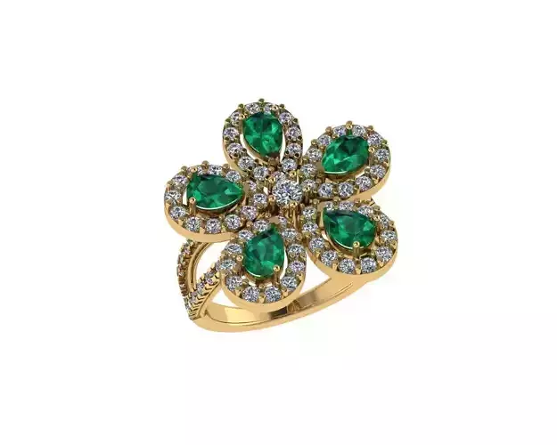 Pear Rings 3D print model