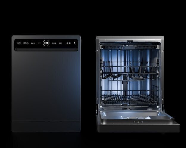 Modern Dishwasher Concept Low-poly 3D model