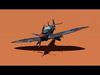 SpitFire Fighter Low Poly WW2 Low-poly 3D model_1