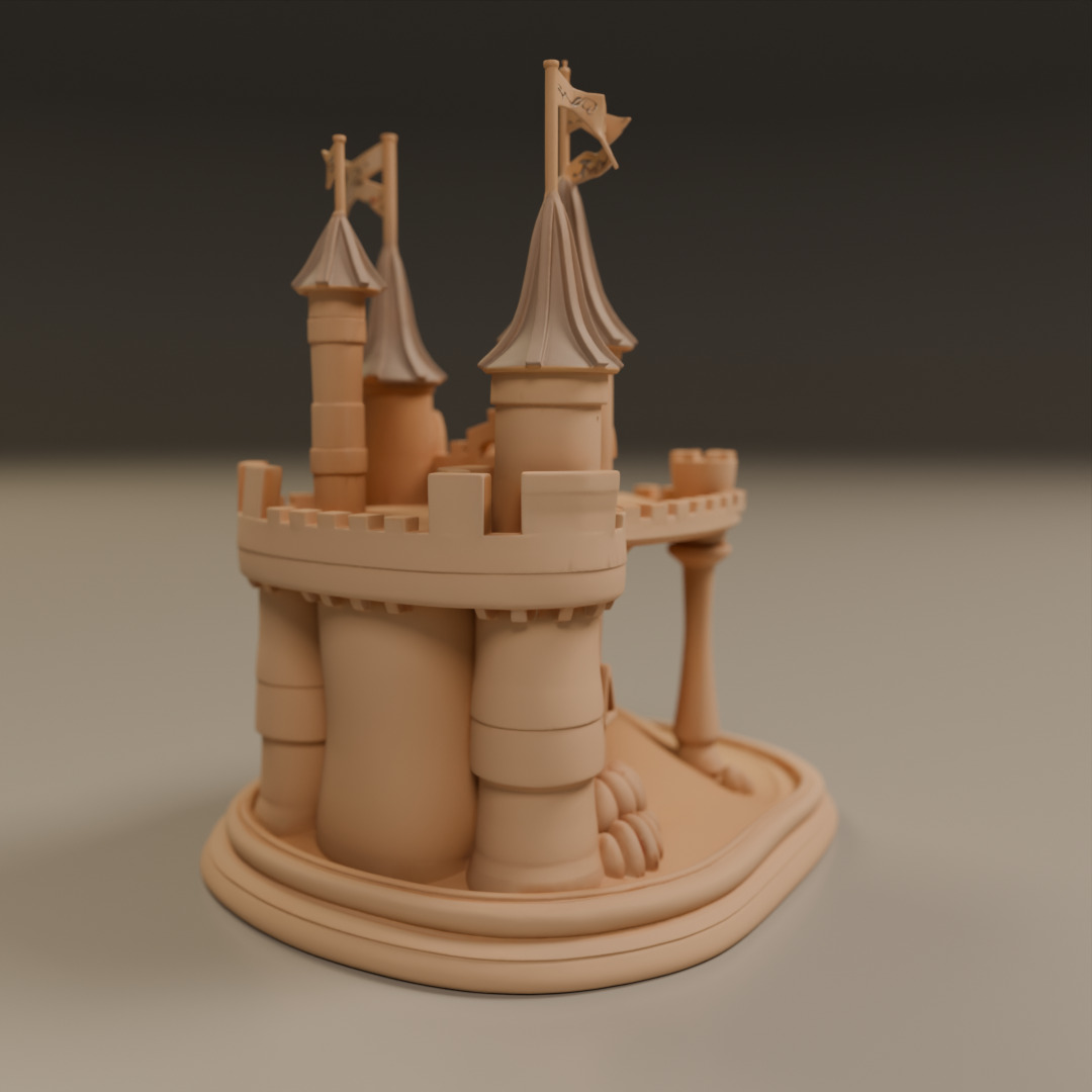 sand castle 3D print model_6