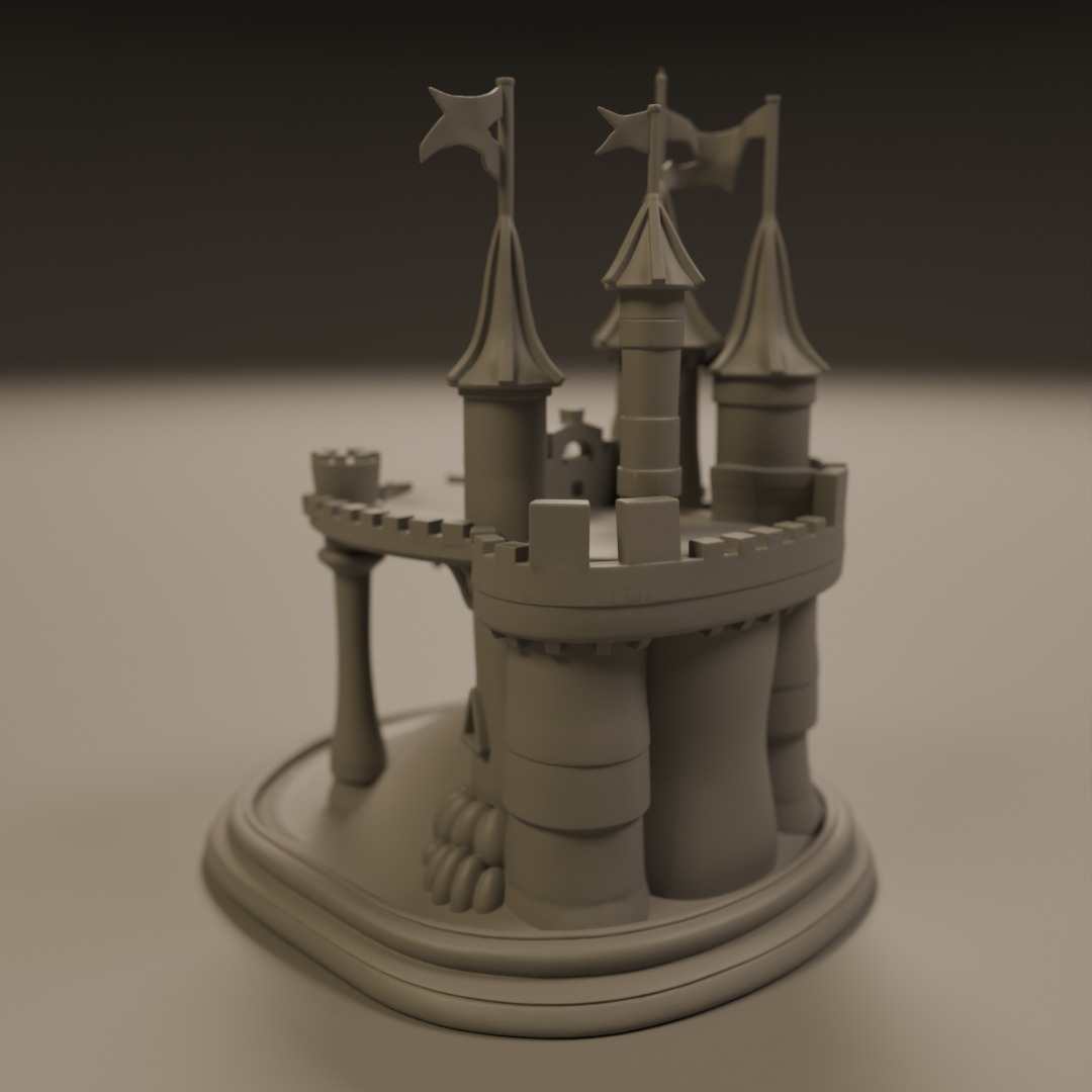 sand castle 3D print model_15