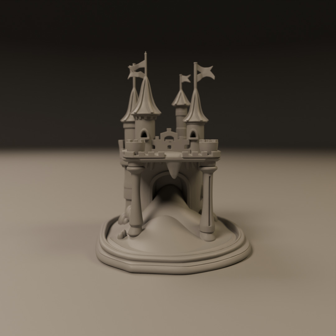 sand castle 3D print model_16