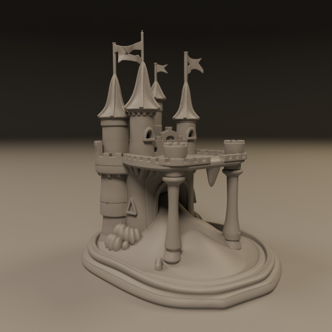 sand castle 3D print model_12