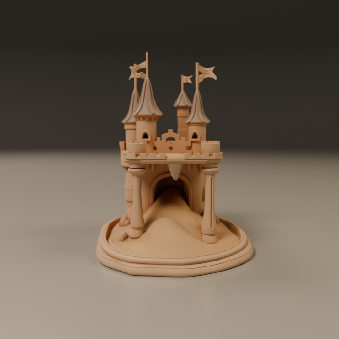sand castle 3D print model_8