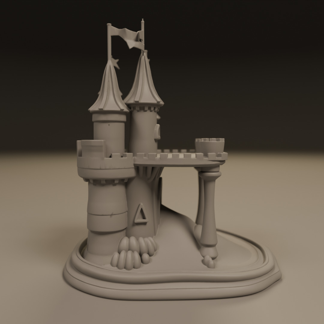 sand castle 3D print model_9