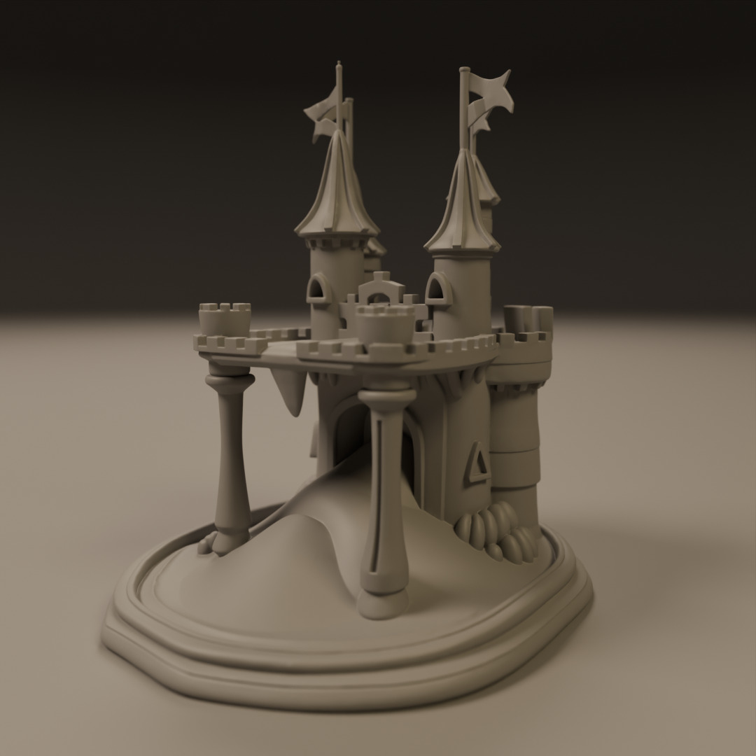 sand castle 3D print model_13