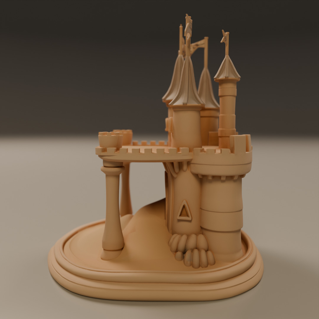 sand castle 3D print model_2