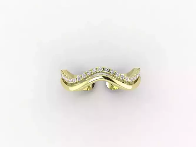 Elegant Diamond Ring 3D Model