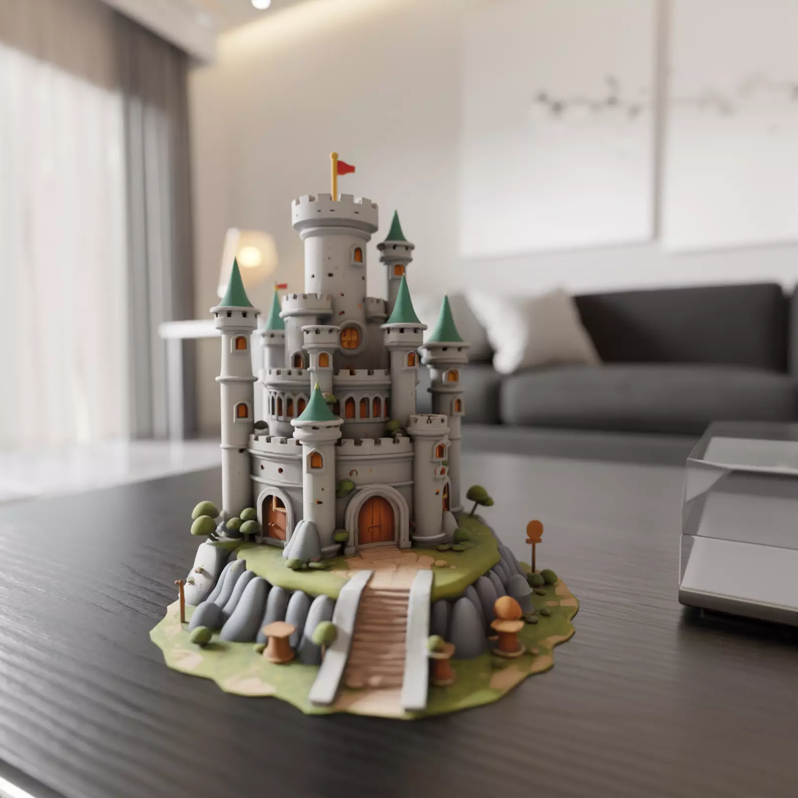medieval castle 3D print model_0