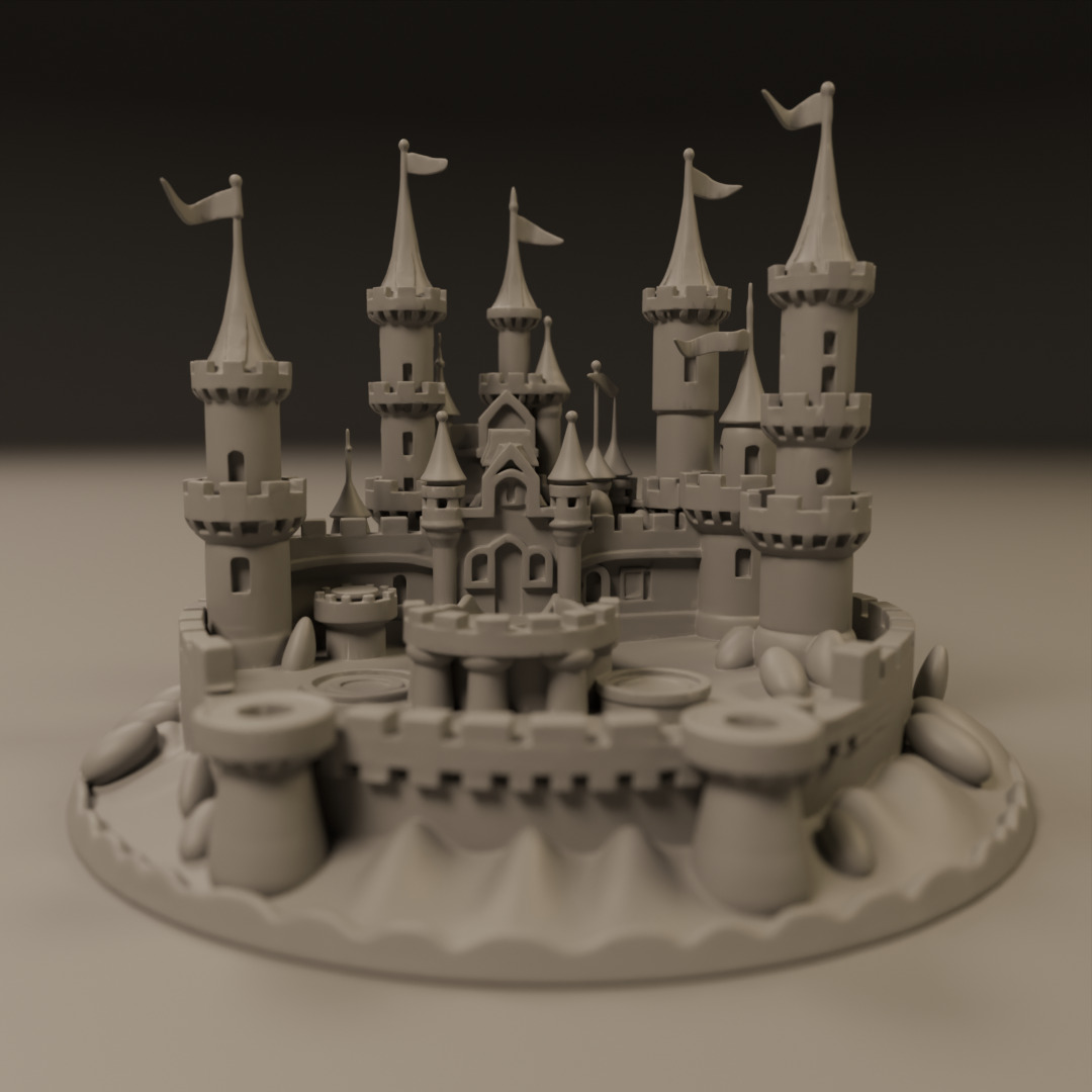 sand castle 3D print model_8