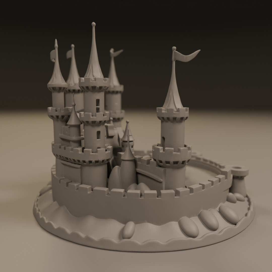 sand castle 3D print model_6