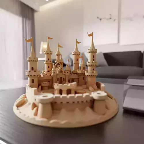 sand castle 3D print model