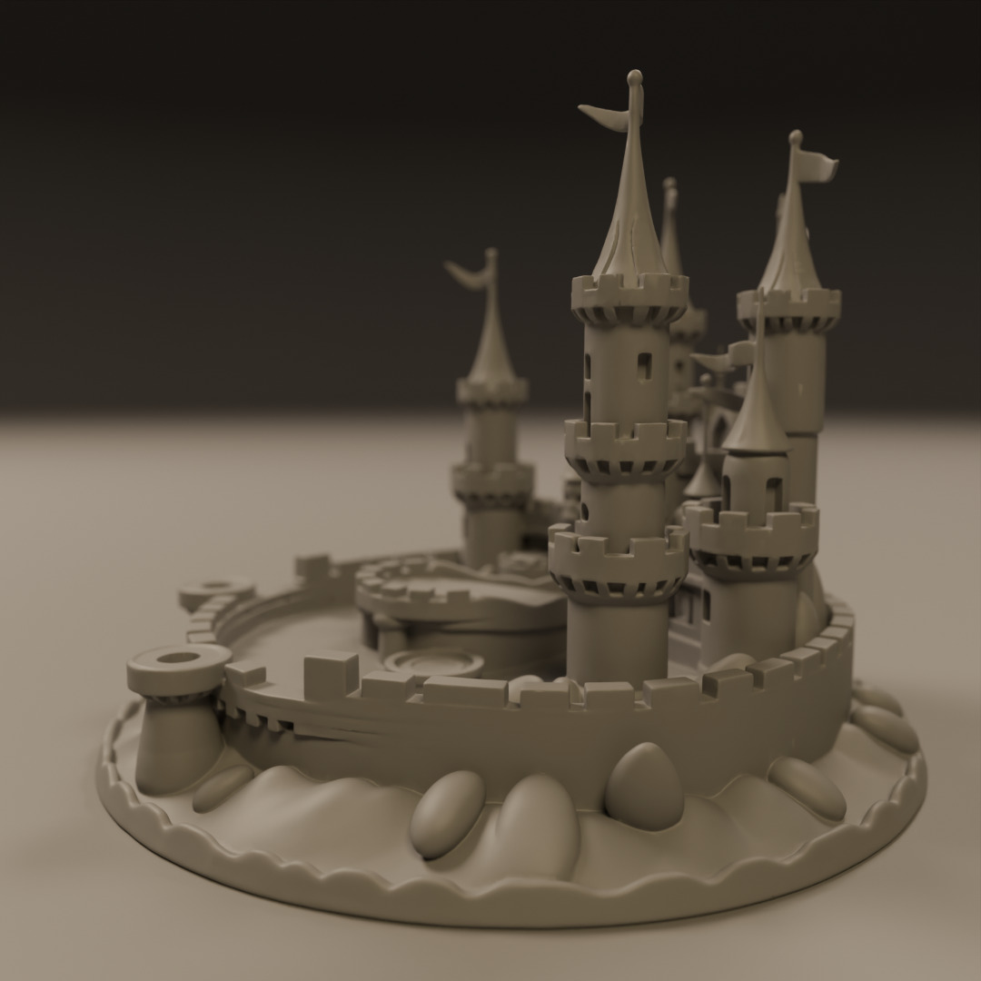 sand castle 3D print model_2