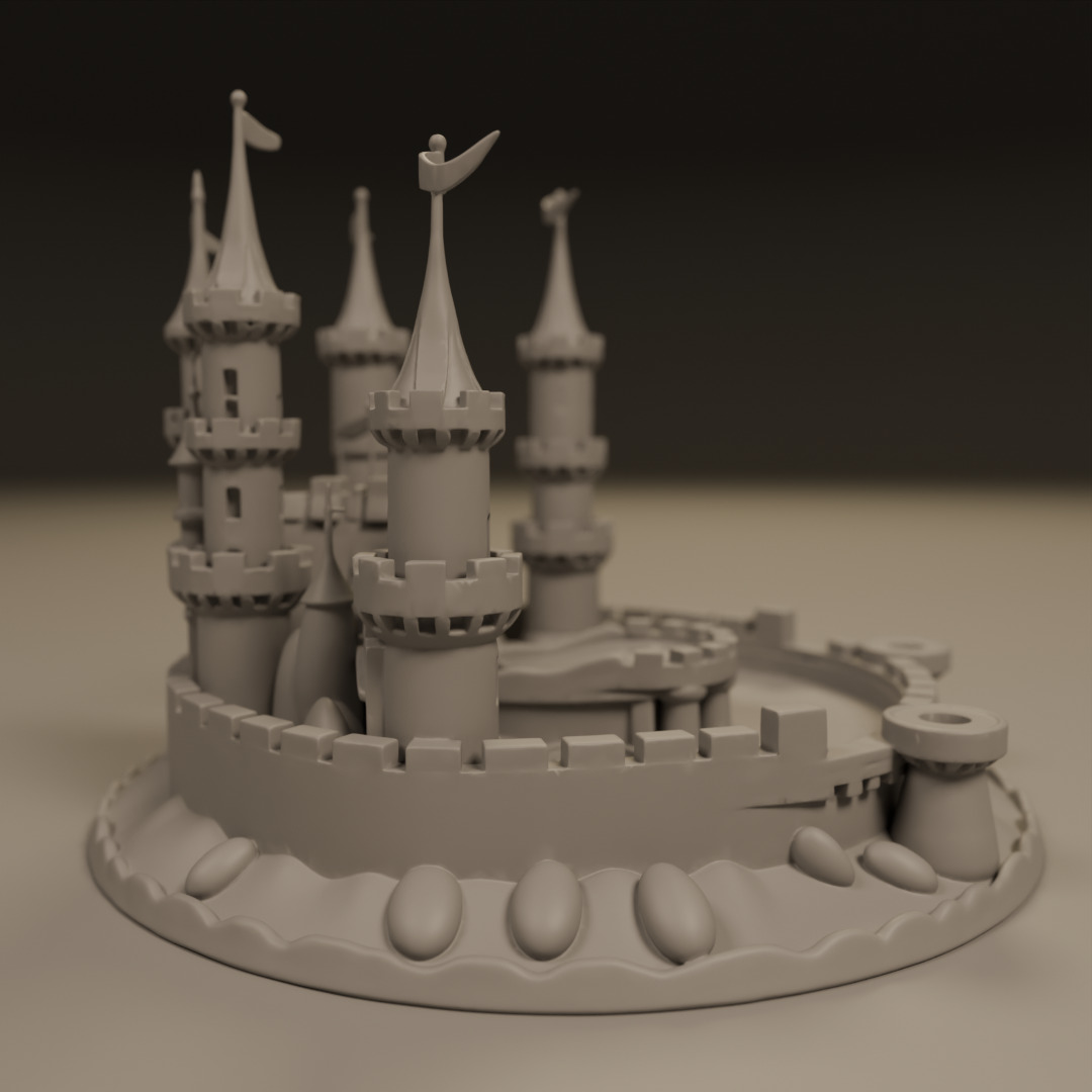 sand castle 3D print model_1