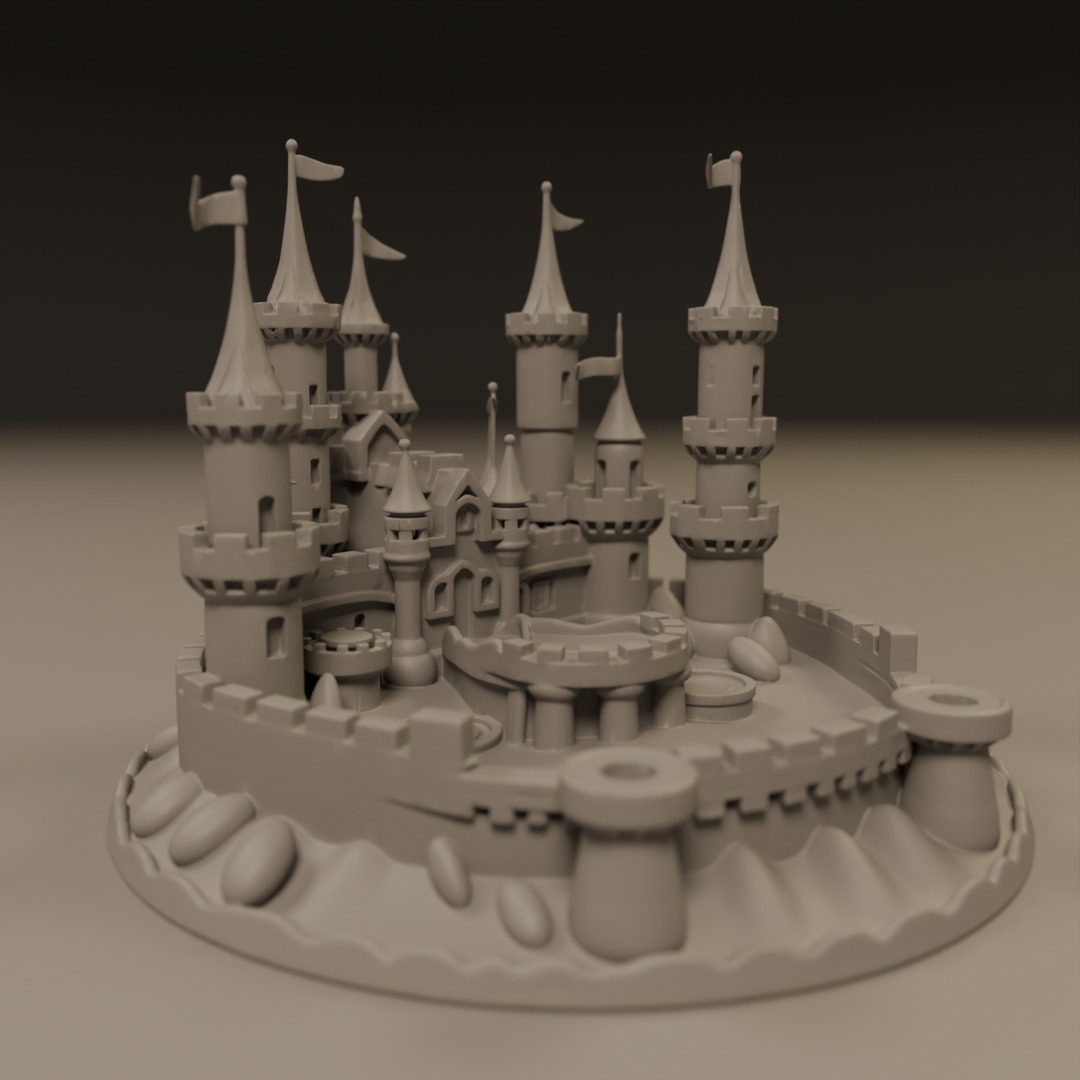 sand castle 3D print model_4