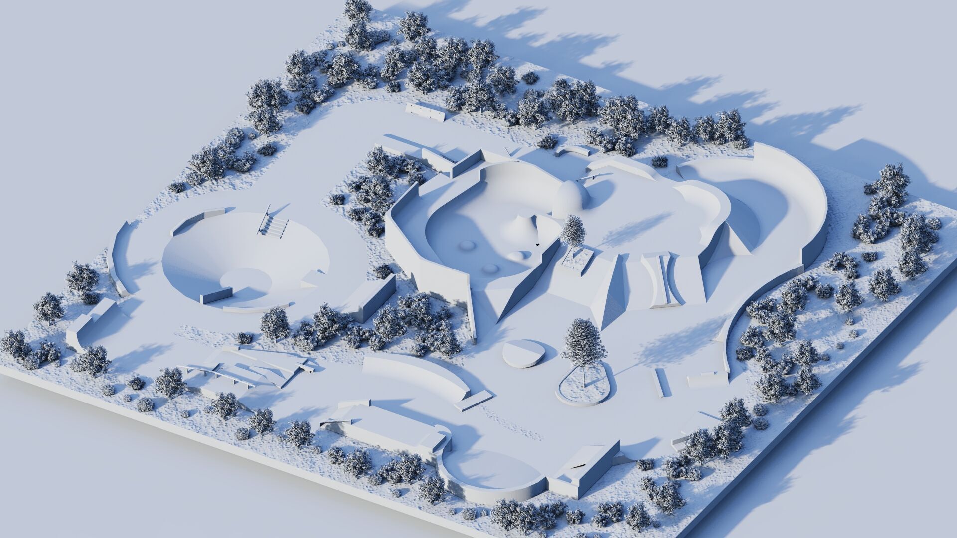Skatepark-Skate Park PACK 3D model_22