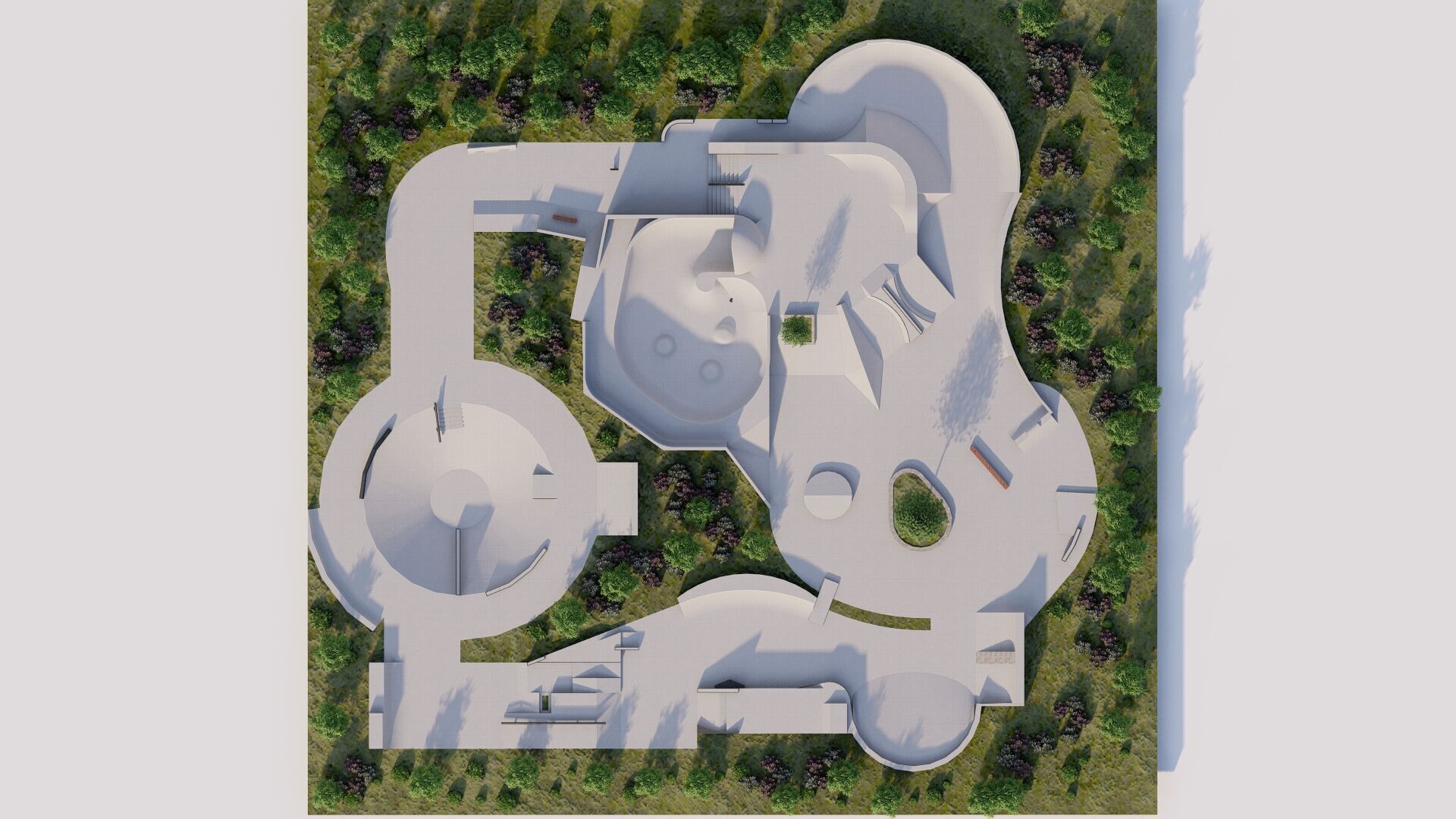 Skatepark-Skate Park PACK 3D model_6