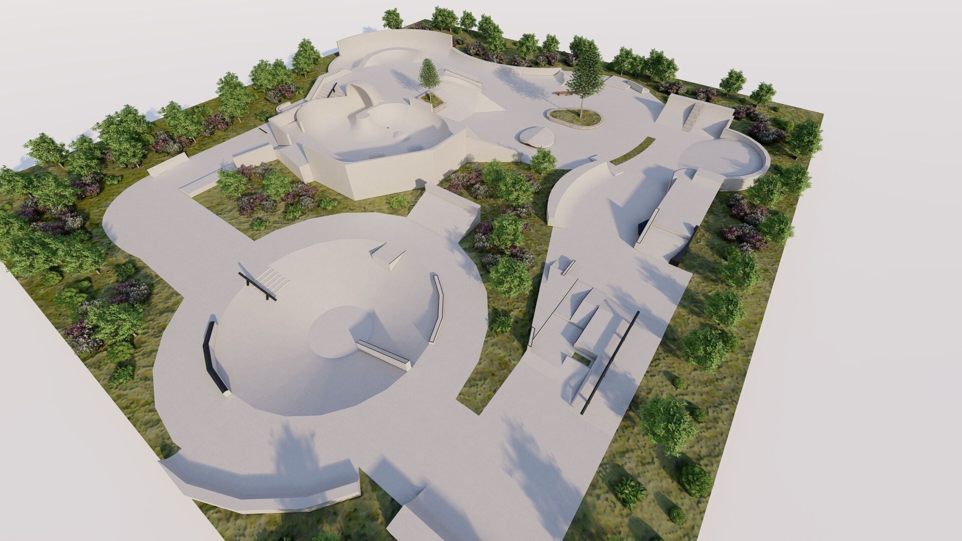 Skatepark-Skate Park PACK 3D model_5