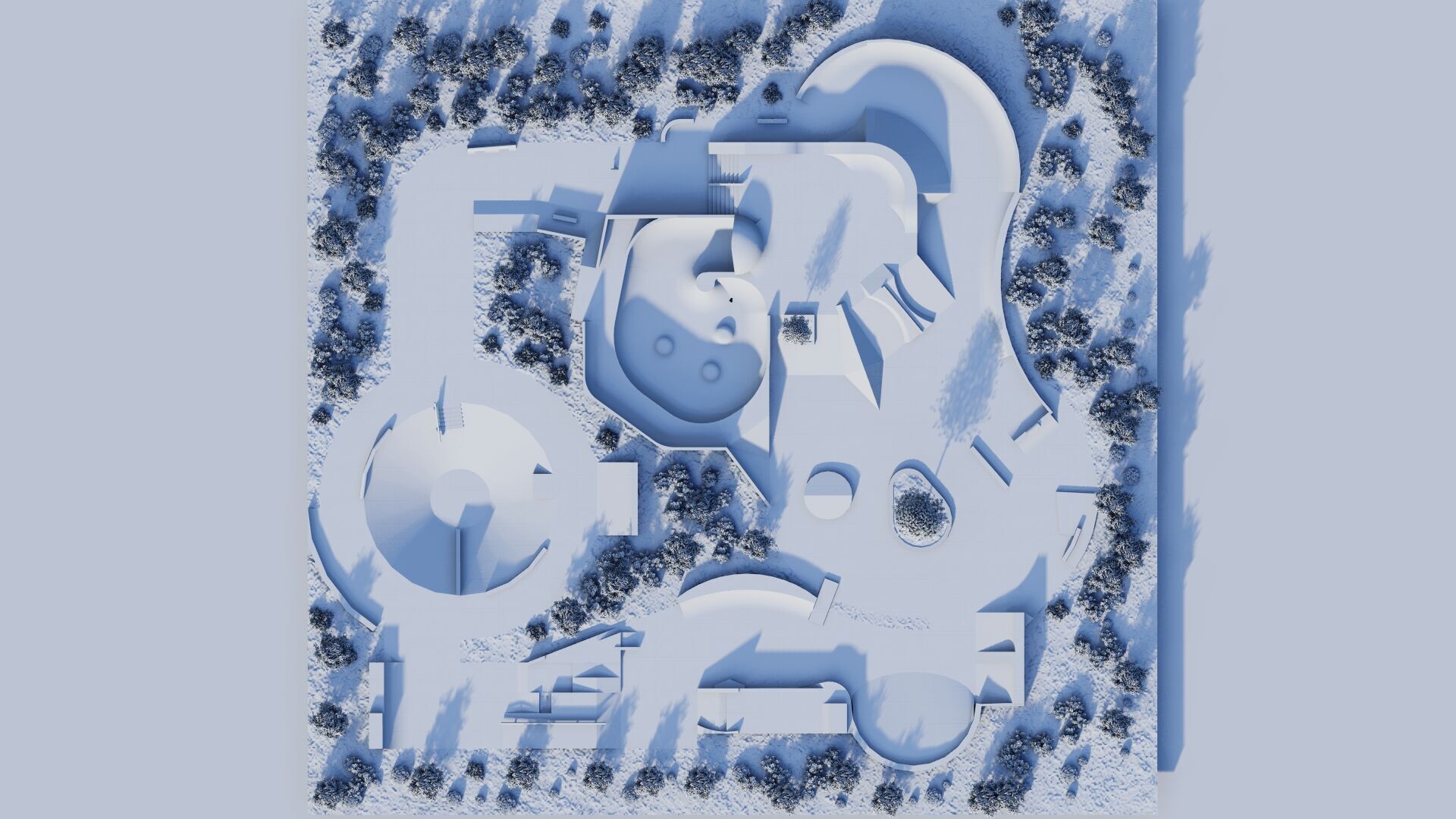 Skatepark-Skate Park PACK 3D model_23