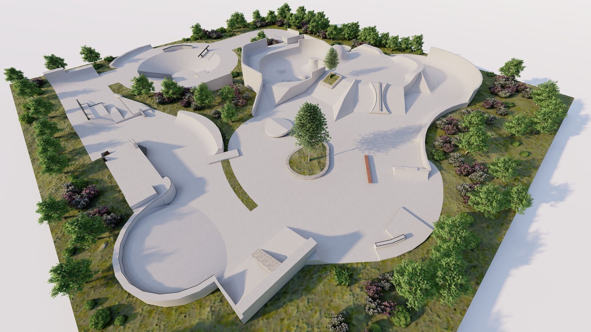 Skatepark-Skate Park PACK 3D model_9