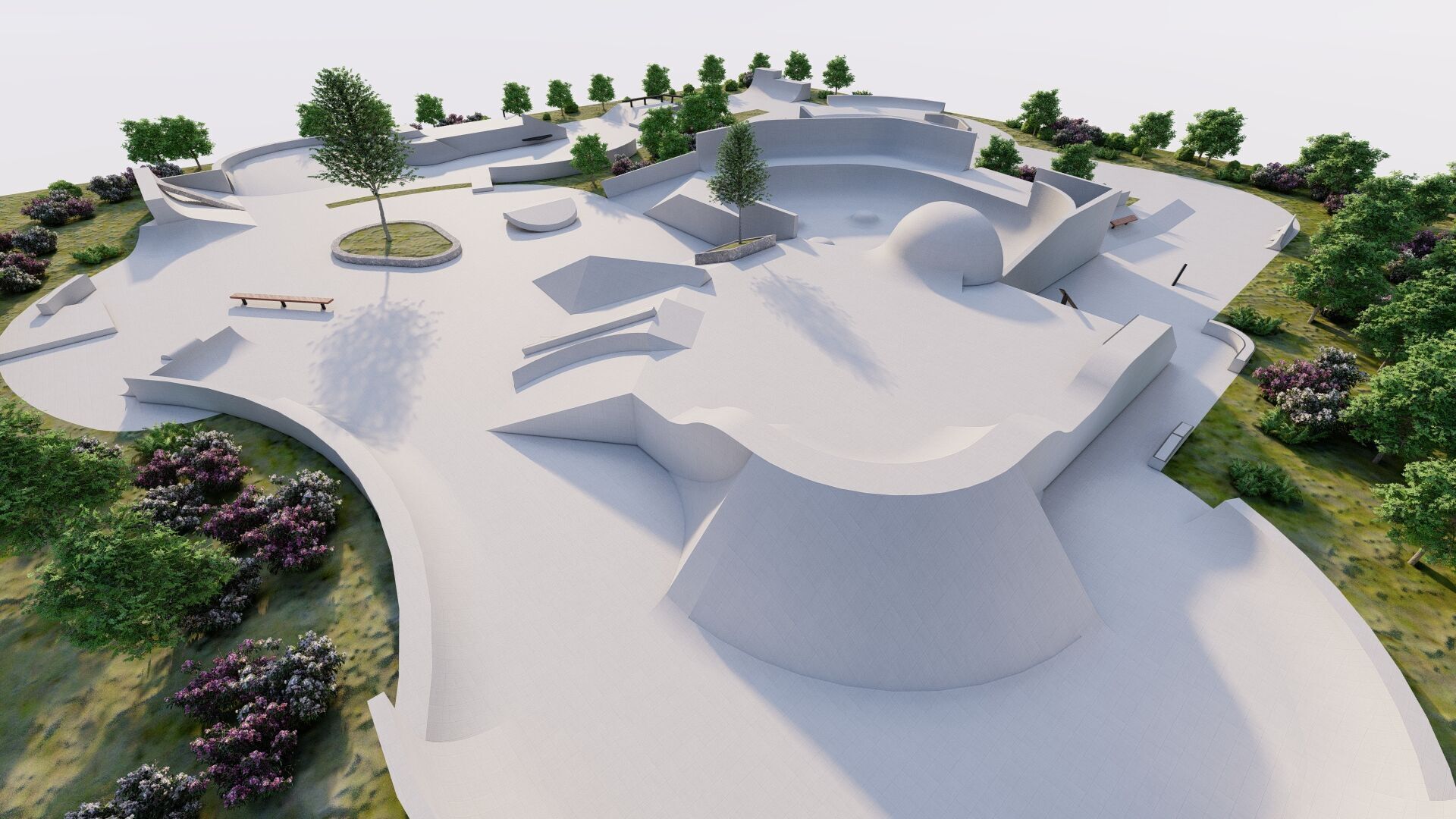 Skatepark-Skate Park PACK 3D model_4