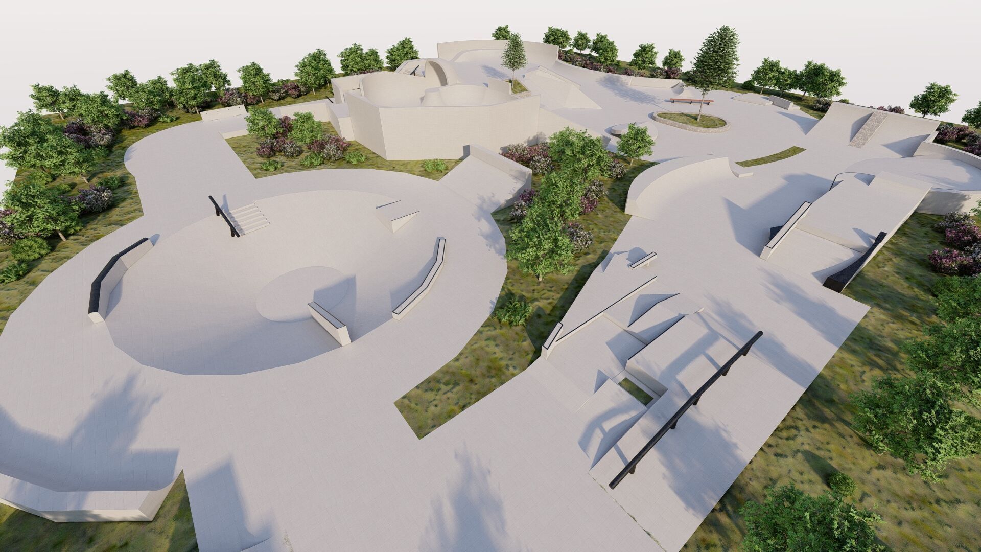 Skatepark-Skate Park PACK 3D model_18